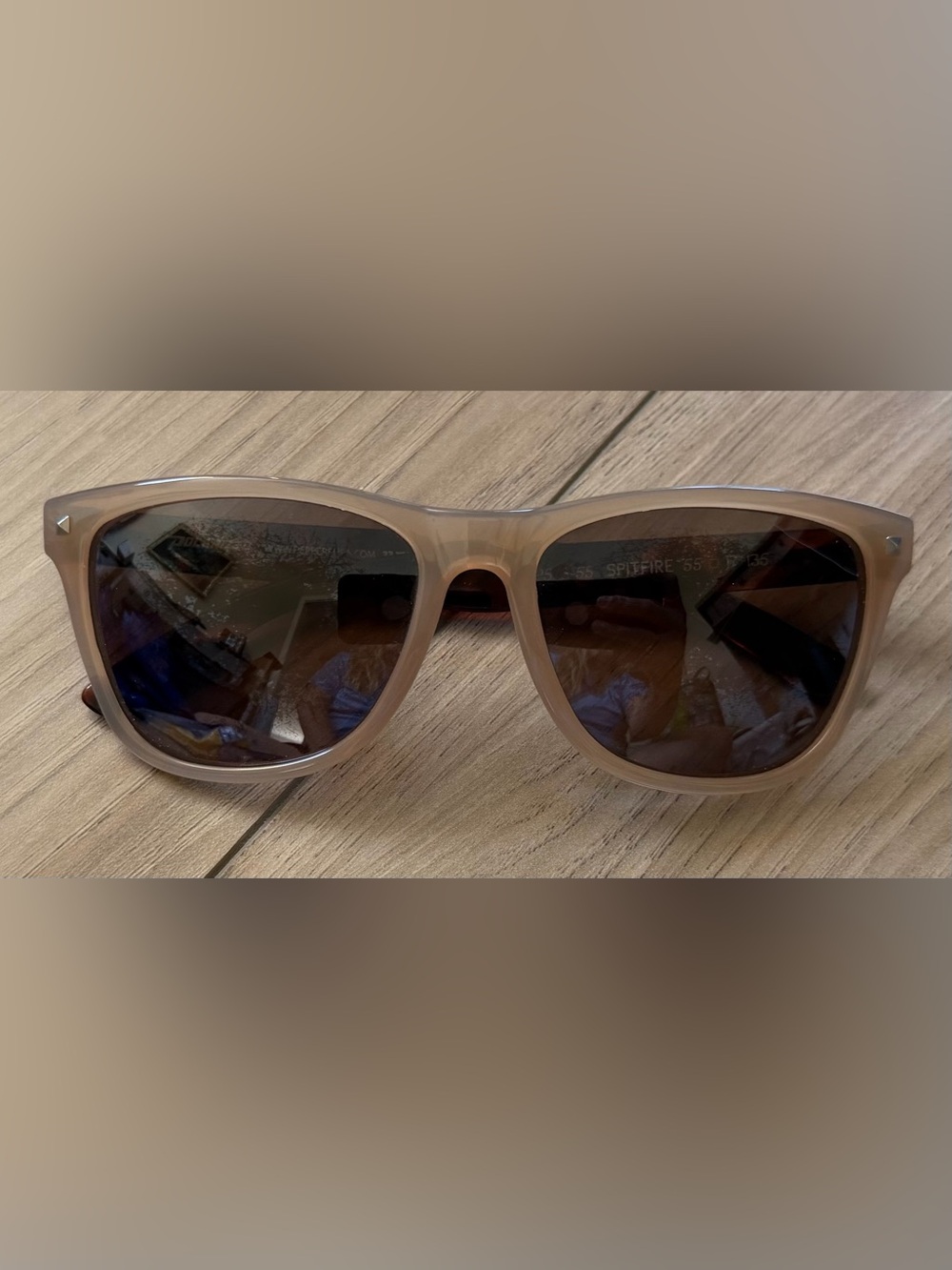 Peppers Spitfire Sunglass Frames Milky Caramel Tortoise Brown Arms 55-17 135